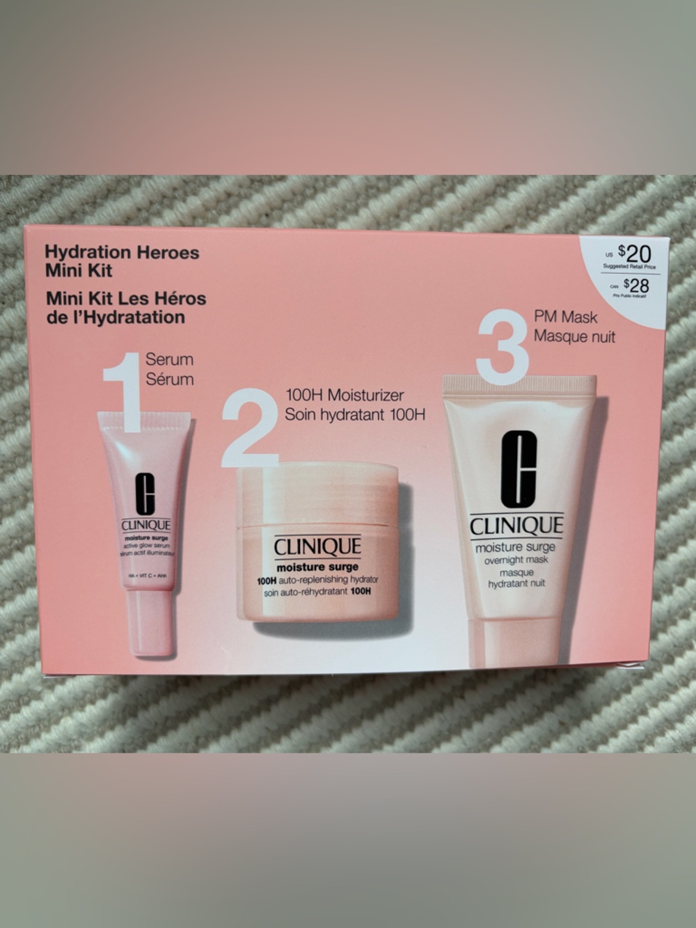 Clinique Moisture Surge Trio Set - Pink